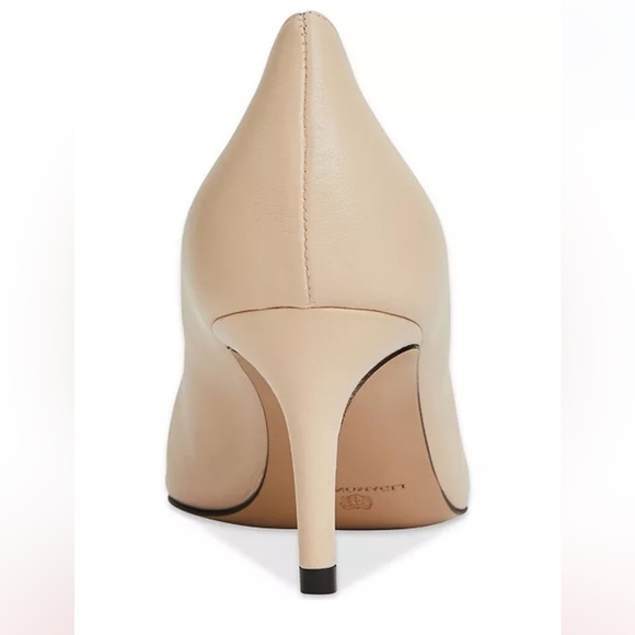 Bruno Magli Women's Tara Capped-Toe Pumps - Cream, Black Patent Elegant - Picture 6 of 9